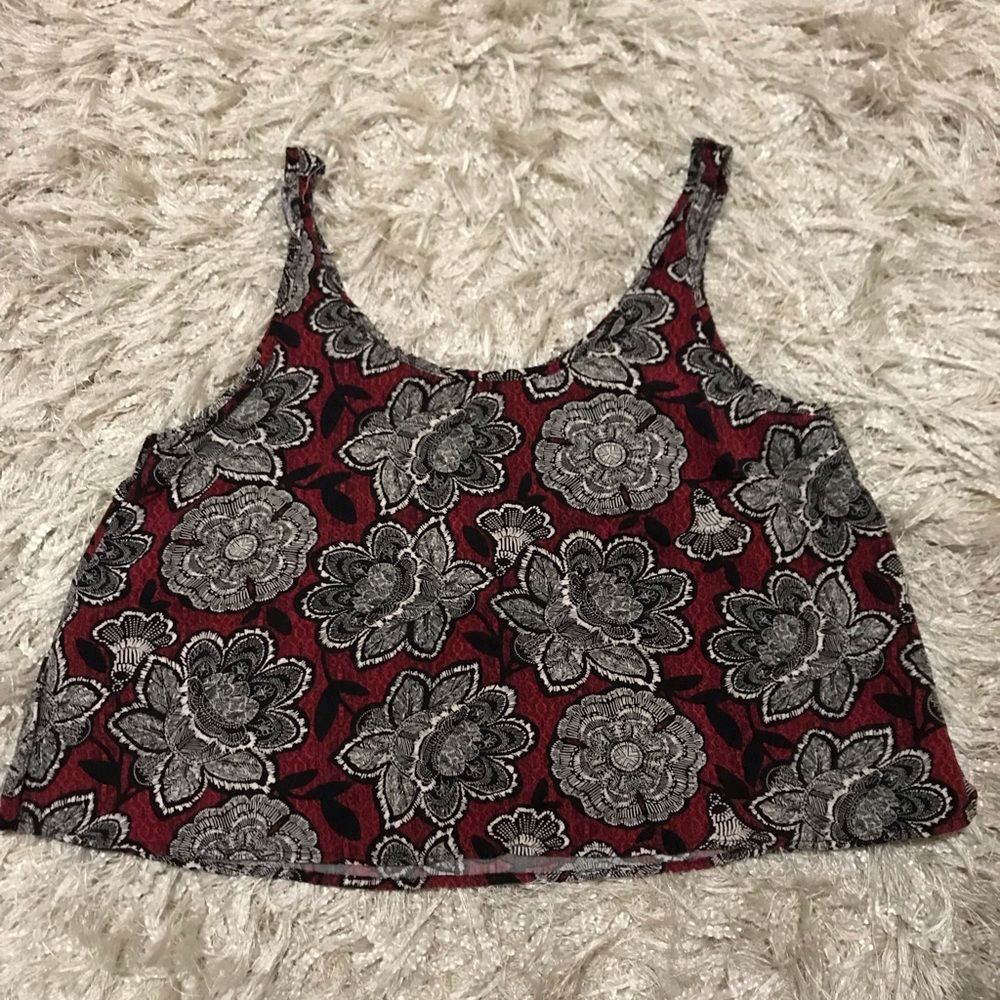 Flowered crop top
